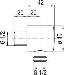 Шланговое подключение Nobili AD150/1CR