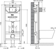 Система инсталляции для унитазов OLI Oli 120 100409