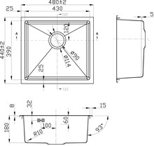 Мойка кухонная Steel Hammer R Elipso SH R 4844