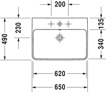 Раковина Duravit ME by Starck 2335650030