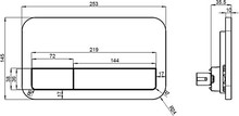 Комплект Инсталляция Villeroy & Boch с кнопкой хром + Унитаз Villeroy & Boch O'Novo 5660HR01 безободковый