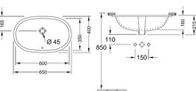 Раковина Villeroy & Boch O Novo 4162 60 01 alpin