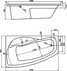 Акриловая ванна Santek Майорка XL R