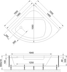 Акриловая ванна Royal Bath Rojo RB 375201 150X150 с каркасом