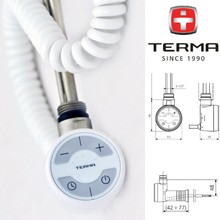 Полотенцесушитель электрический Terma Bone + MOA 50x51 белый, подключение правое