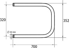 Полотенцесушитель водяной Terminus П-образный П 320*700