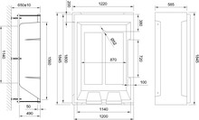 Акриловая ванна Royal Bath Triumph RB 665100 180x120 см с экранами и каркасом