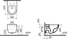 Унитаз подвесной VitrA Sento 7748B003-0075