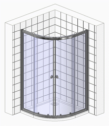 Душевой уголок Royal Bath RB 90HK-T-CH 90X90 с поддоном