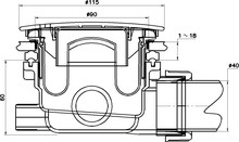 Сифон для поддона RGW Velplex QYD-01-gold золото 90 мм