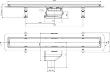 Душевой лоток Pestan Confluo Premium Line 650 черное стекло/сталь