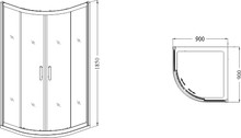 Душевой уголок Dolphin TN-207-J(5) 90x90