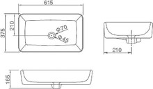 Раковина SSWW CL3152 61 см