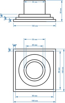 Душевой трап Magdrain C03Q5-G