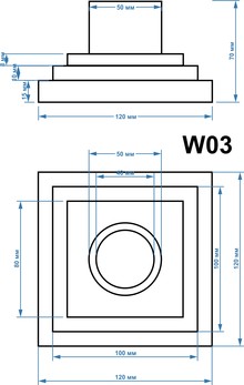 Душевой трап Magdrain W03Q5-G