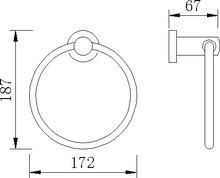 Полотенцедержатель Rush Victoria VI71510