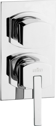 Смеситель Webert Azeta New AA860101015 С ВНУТРЕННЕЙ ЧАСТЬЮ, для ванны с душем