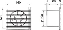 Вытяжной вентилятор Era E 100 S C