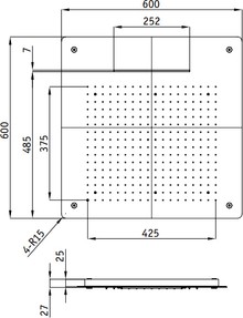 Верхний душ RGW Shower Panels SP-74