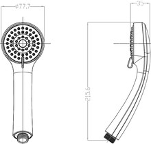 Душевая лейка Milardo 0403F76M18