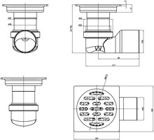 Душевой трап Magdrain P01G50-BL