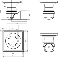 Душевой трап Magdrain C01G50-N(3.0)L