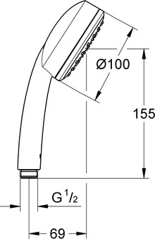 Душевая лейка Grohe Tempesta Cosmopolitan 26082002