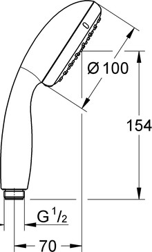 Душевая лейка Grohe New Tempesta 26161001