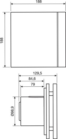 Вытяжной вентилятор Soler&Palau Silent 100 CZ Design-3C 4 сменных полоски