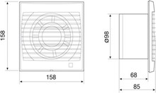 Вытяжной вентилятор Soler&Palau Decor 100C silver