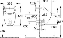 Писсуар Grohe Bau Ceramic 39438000