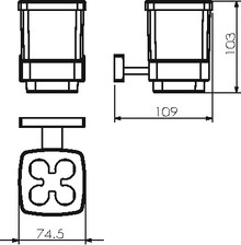 Стакан Langberger Alster 11929Z для зубных щеток