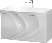 Тумба с раковиной Aima Design Mirage 90 white