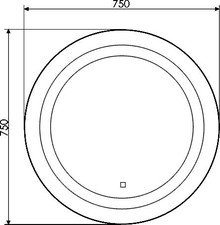 Зеркало Comforty Круг 75