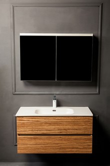 Мебель для ванной Armadi Art Vallessi 80 зебрано