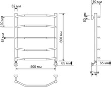 Полотенцесушитель водяной Secado Агата 1 50x60