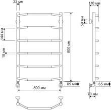 Полотенцесушитель водяной Secado Агата 1 50x80