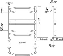 Полотенцесушитель водяной Secado Агата 4 50x70