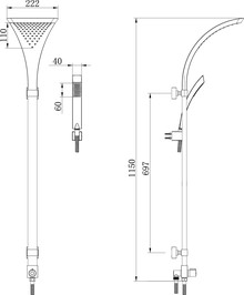 Душевая стойка Lemark LM8807C