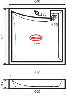 Раковина над стиральной машиной Altasan Lux 60x60 UPP60LUXсб