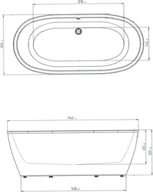 Акриловая ванна Aima Design Tondo 174x80