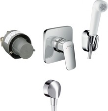 Гигиенический душ Hansgrohe Logis SET со смесителем 71604