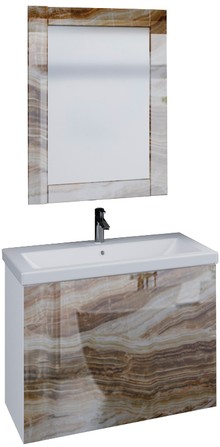 Мебель для ванной Marka One Lacio 80П onyx
