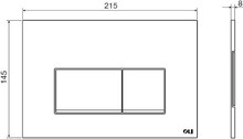 Кнопка смыва OLI Strim 641504 хром