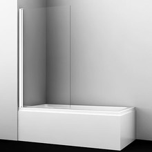 Шторка на ванну Wasserkraft Berkel 48P01-80W белый стекло прозрачное
