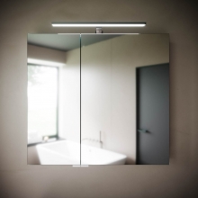 Зеркальный шкаф для ванной комнаты SANCOS Hilton 800x148х740 мм с LED подсветкой, арт. Z800